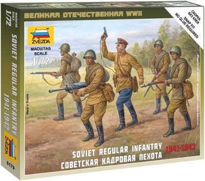 Zvezda 6179 1/72 Soviet Regular Infantry 1939-1942