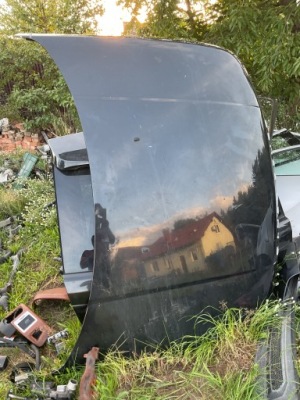 Land rover range rover sport l320 lift 10-13 капот крышка двигателя czarna фото №1