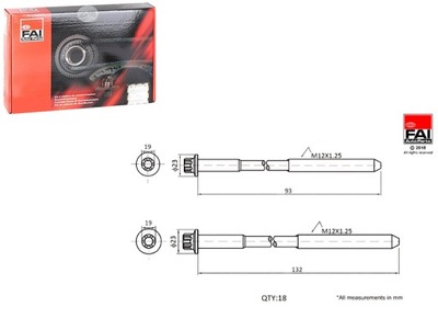 TORNILLOS CULATA DE CILINDROS HYUNDAI TERRACAN 2.9CRDI 03- FAI  