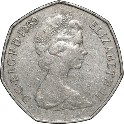 Wielka Brytania 50 nowych pensów 1969