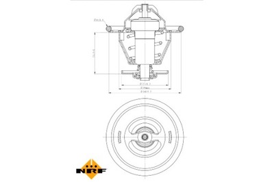 NRF ТЕРМОСТАТ РІДИНИ CHŁODZĄCEJ AUDI 100 C4 80 B4 A2 A3 A4 B5 A4 B6