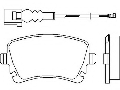 ZAPATAS DE FRENADO PARTE TRASERA VW PHAETON TRANSPORTER T5 03-  