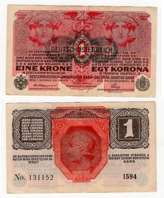 AUSTRIA 1919 1 KRONE