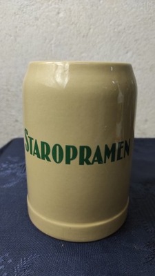 kufel ceramiczny staropramen 0,5l vintage od wojaka Szwejka