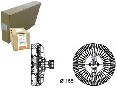 Вязкостная муфта сцепление вязкостная behr hella фото №1