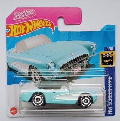 HOT WHEELS 1956 CORVETTE BARBIE HKK87 HW SCREEN TIME 183/250