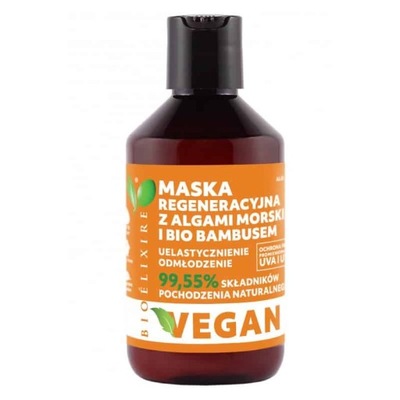 BIOELIXIRE VEGAN MASKA BIO BAMBUSEM ALGI MORSKIE