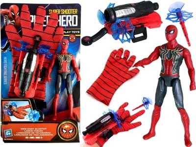 Strzelająca Rękawica WYRZUTNIA SPIDERMAN + Figurka ZESTAW SPIDER Avengers