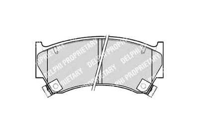 Delphi тормозные колодки тормозные nissan almera i sentra v 1 фото №1