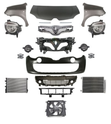 Renault twingo 14- перед фара капот pas фото №1