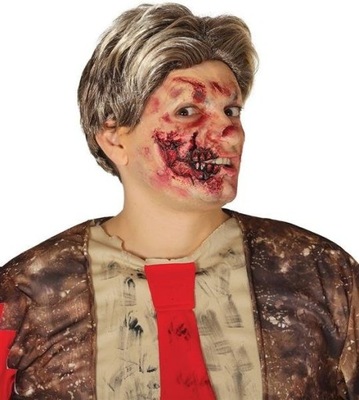 RANA LATEKSOWA USTA MAKE UP ZOMBIE HALLOWEEN