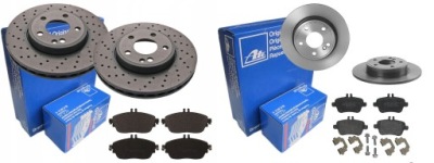 Тормозные диски тормозные колодки p+t ate mercedes a w176 b w246 фото №1