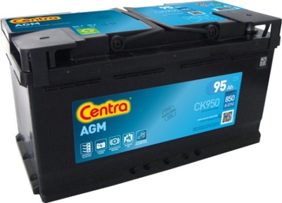 АКУМУЛЯТОР CENTRA AGM 12V 95AH 850A CK950