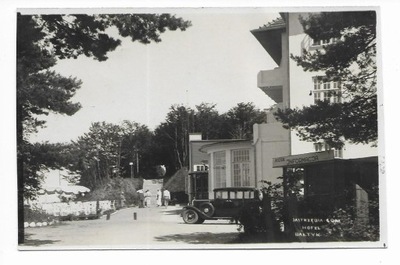 Jastrzębia Góra Hotel Bałtyk [fotografia na papierze pocztówkowym lata 30.]