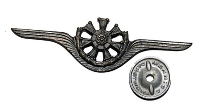 Odznaka Mechnik lotniczy srebrna lotnictwo LWP