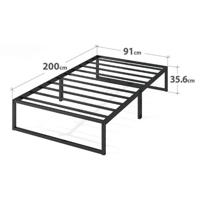 Zinus Lorelai łóżko platformowe z metalu, 36