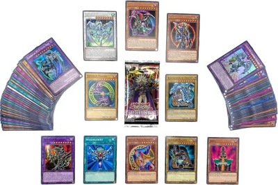 Yu-Gi-Oh! Zestaw kart z 100 kartami (85 Commons - 10 rzadkich - 5 holos)