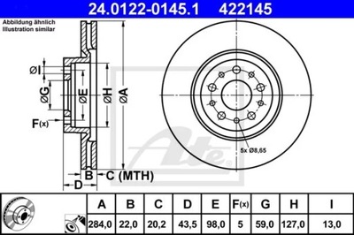 24.0122-0145.1 ДИСК HAM.PRZOD ALFA 156 2,0 97-05