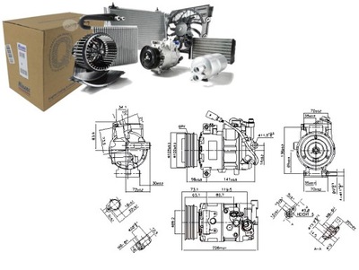 KOMPRESORIUS KONDICIONAVIMO VW MULTIVAN T5 TRANSPORTER T5 2.0D 09.09-08.15 