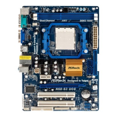ASROCK N68-S3 UCC SOCKET AM3 DDR3 PCI PCIe mATX