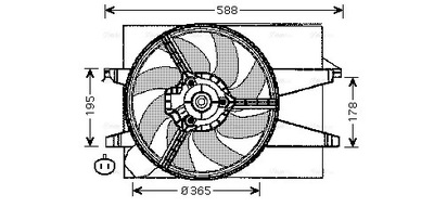 AVA QUALITY COOLING FD7541 ВЕНТИЛЯТОР CHLOD.FORD