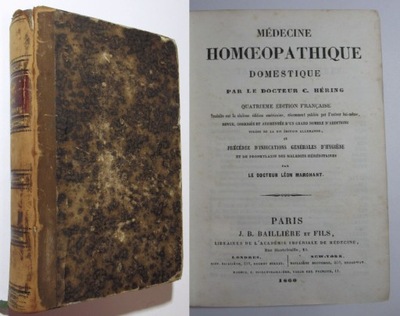 Homeopatia domowa, Constantine Hering, 1860