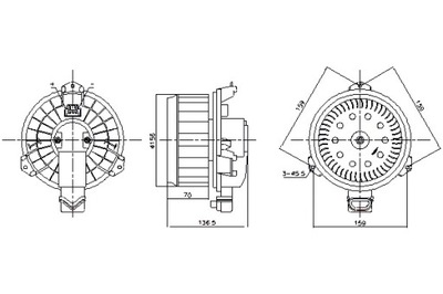 NISSENS VENTILADOR SOPLADORES INTERIOR NISSENS 87787 TOYOTA AURIS  