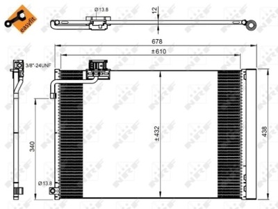 AUŠINTUVAS KONDICIONAVIMO - SKRAPLACZ, EASY FIT NRF 350214 