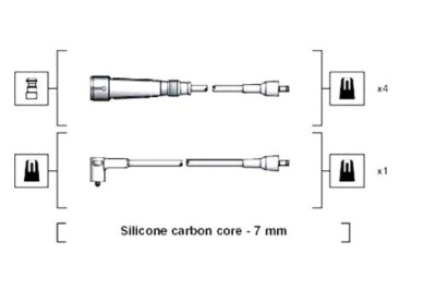 Magneti marelli дроти запалювання vw flight sedan фото №1