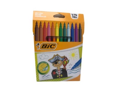 ZESTAW 12 FLAMASTRÓW BIC KIDS