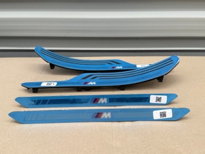 Bmw x7 g07 накладки пороговые декоративные m-pakiet комплект nowe пленка фото №1