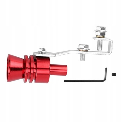 CHIFLATO PARA SILENCIADOR TURBO WHISTLER NITRO TUNEADO ROJO TAMAÑO L  