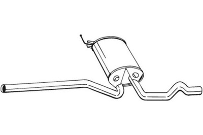 BOSAL ГЛУШИТЕЛЬ СИСТЕМЫ ВЫПУСКНОГО ЦЕНТРАЛЬНЫЙ VW PASSAT B5 PASSAT B5.5 1.6 фото