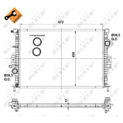 NRF NRF53737 AUŠINTUVAS FORD MONDEO 07- 