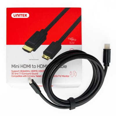 UNITEK kabel mini HDMI do HDMI 2.0 2m 4K