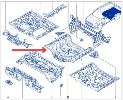 Підлога багажника / піддон dacia duster iii фото №1