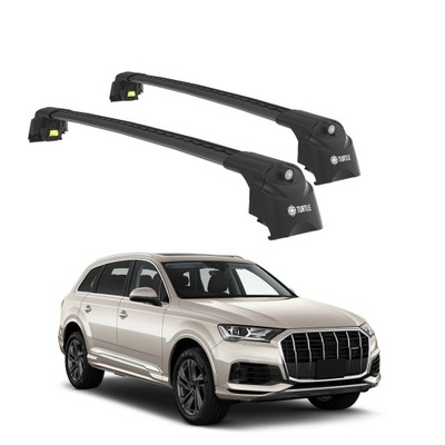 TURTLE MALETERO DE TECHO AIR-2 PARA AUDI Q7 4M 2016 - 2024 NEGRO  