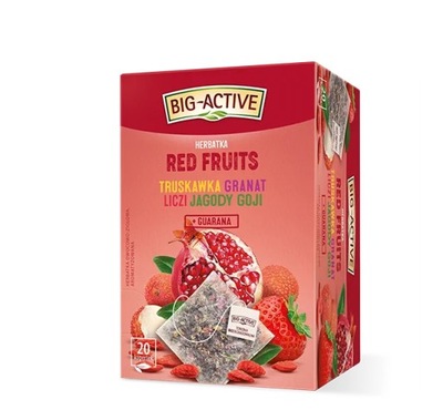 Herbata Owocowa BIG ACTIVE RED FRUITS 20TB 45g