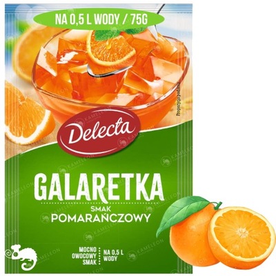 Delecta GALARETKA POMARAŃCZOWA smak pomarańczowy