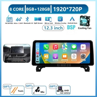 RADIO DE AUTOMÓVIL NAVEGACIÓN GPS ANDROID 13 PARA PEUGEOT 4008 5008 3008 2016-2022  