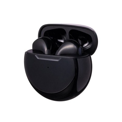 Black Headset Pro 6 TWS Wireless Earphones Earbuds