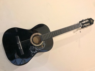 GITARA Klasyczna do NAUKI 3/4 czarna OKAZJA