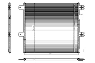 NRF КОНДЕНСАТОР КОНДИЦІОНЕРА 520X476X16 RVI D VOLVO FL III 01.13-