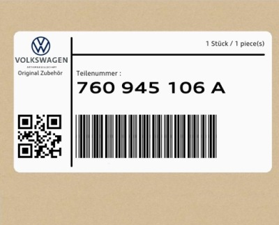 Фонарь отражающий 760945106a vw touareg фото №1