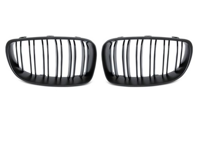 GRILLE RADIATOR GRILLE GRILLES GRILLES SET TUNING BLACK MATTE BMW 1 E81 E82 E87 E88 LCI FL  