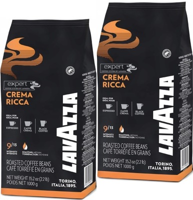 Kawa ziarnista LavAzza Expert Crema Ricca 2x 1kg