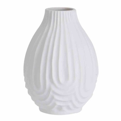 Wazon porcelanowy biały 14x10 cm Dekoracyjny wazon wykonany z porcelany w k