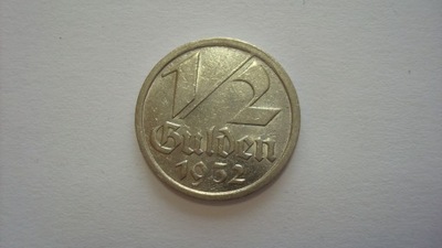 1/2 guldena 1932 Gdańsk WMG stan 2-