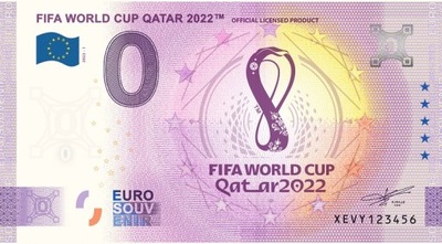 Banknot 0 Euro 2022-M.Ś. Katar 2022 FIFA world cup