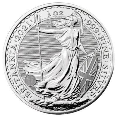 Britannia 1 uncja srebra Królowa Elżbieta II 2021 rok moneta w kapslu